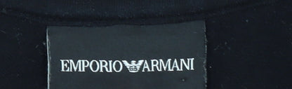 Womens UK Size 2XL Emporio Armani Black Pullover Sweatshirt