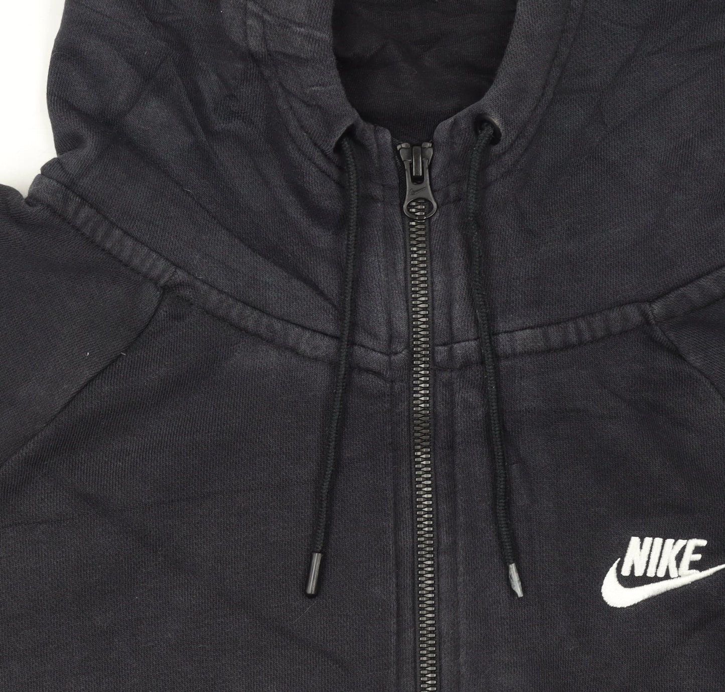 Womens UK Size M Nike Black Full Zip Hoodie