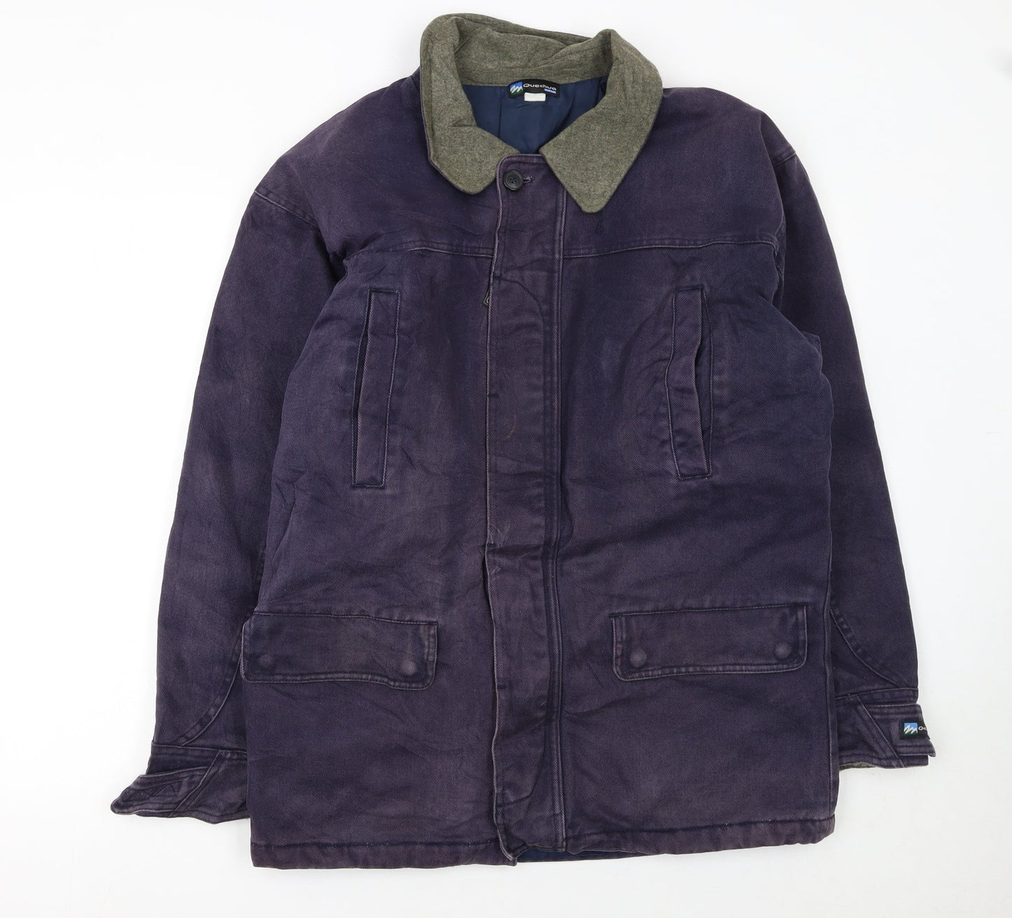 Mens UK Size M Quechua Purple Parka Coat