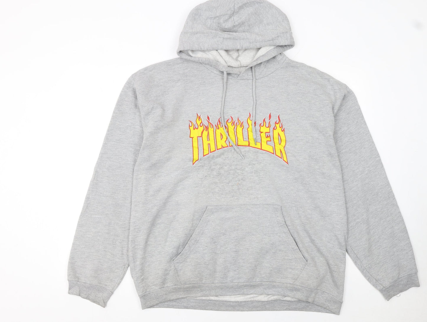 Mens UK Size 2XL B&C Collection Grey Pullover Hoodie