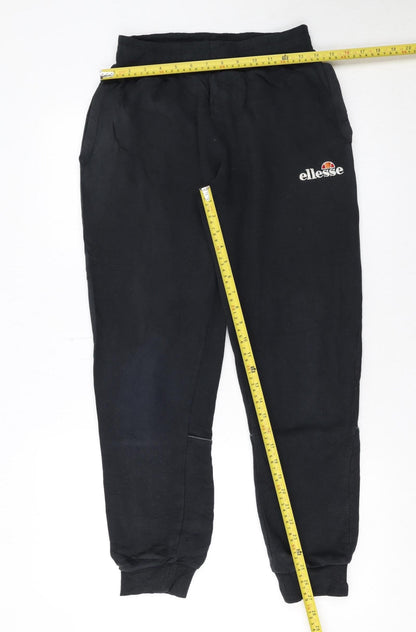 Ellesse Mens Black Jogger Sweatpants S Cotton Blend