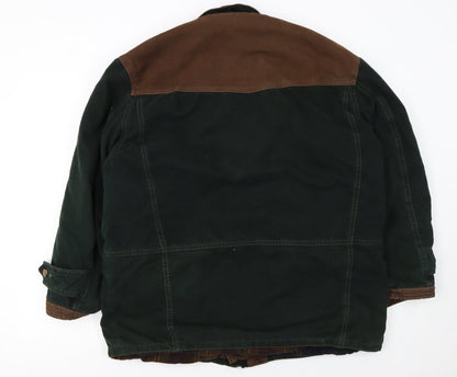 Daniel Hechter Men’s Green Brown Hunting Jacket Size 52 Regular Fit
