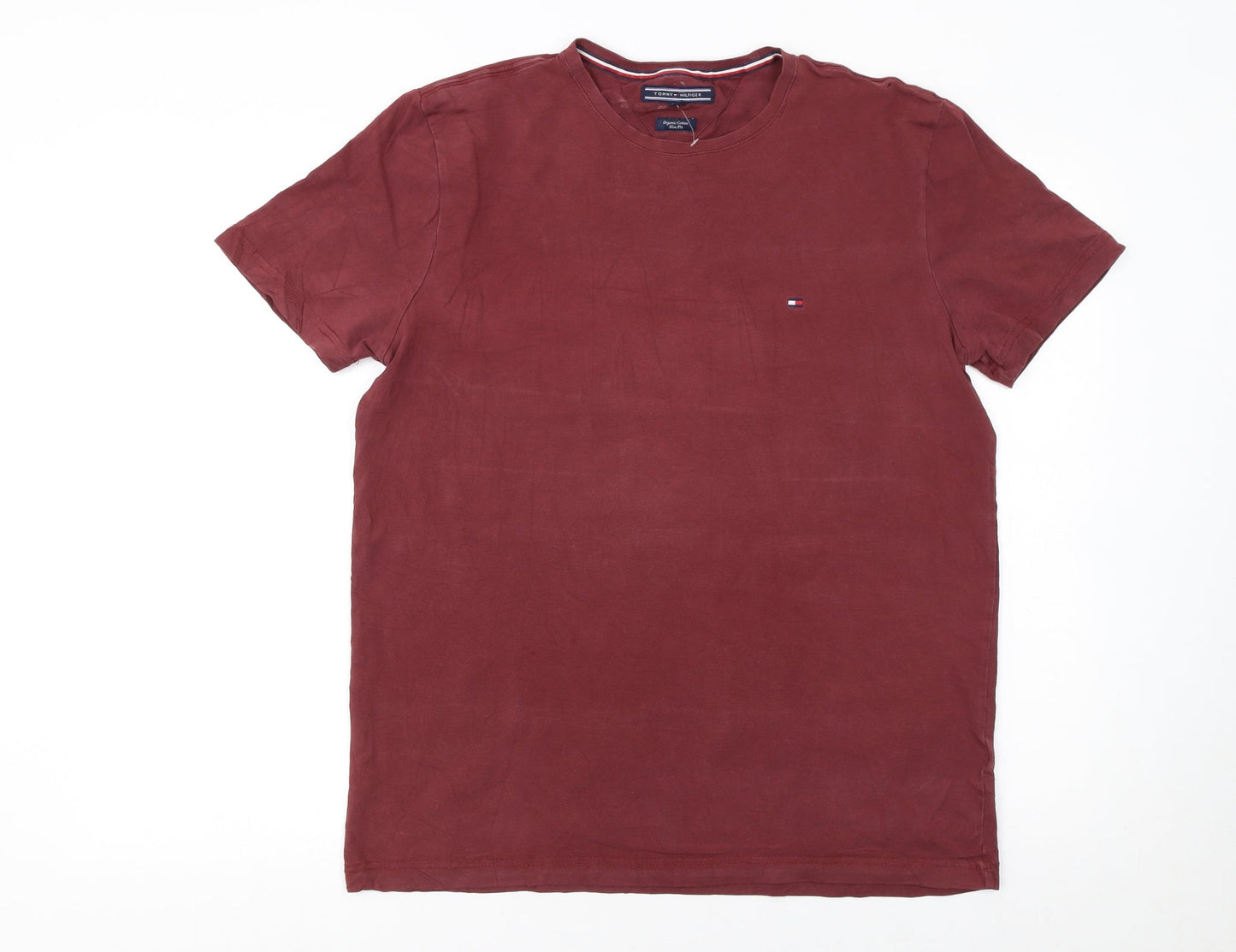 Mens UK Size XL Tommy Hilfiger Red  T-Shirt