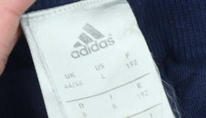 Mens UK Size L adidas Regular Fit Jogger Blue Trousers