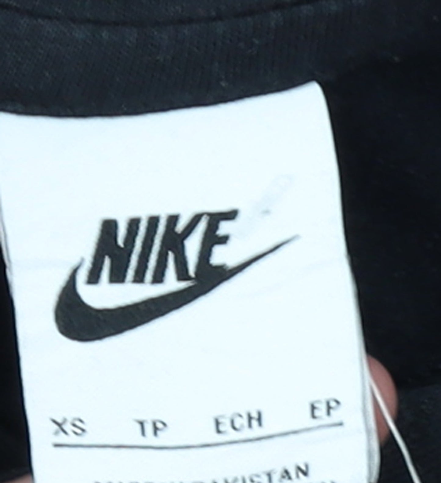 Womens UK Size XS Nike Black Pullover Hoodie