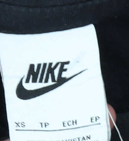 Womens UK Size XS Nike Black Pullover Hoodie