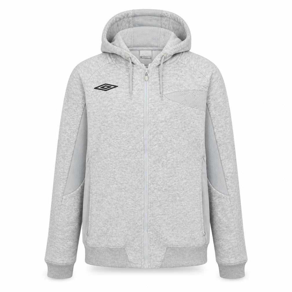Womens UK Size 14 Umbro Grey Full Zip Hoodie