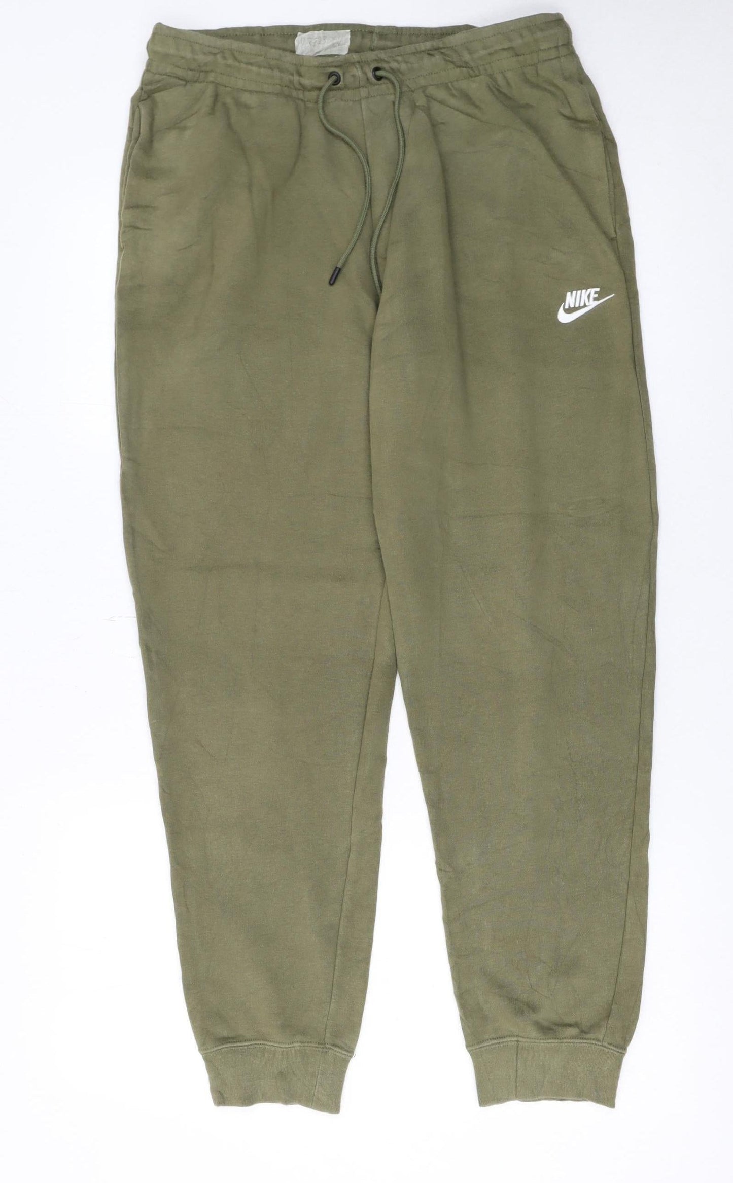 Mens UK Size M Nike Regular Fit Jogger Green Trousers