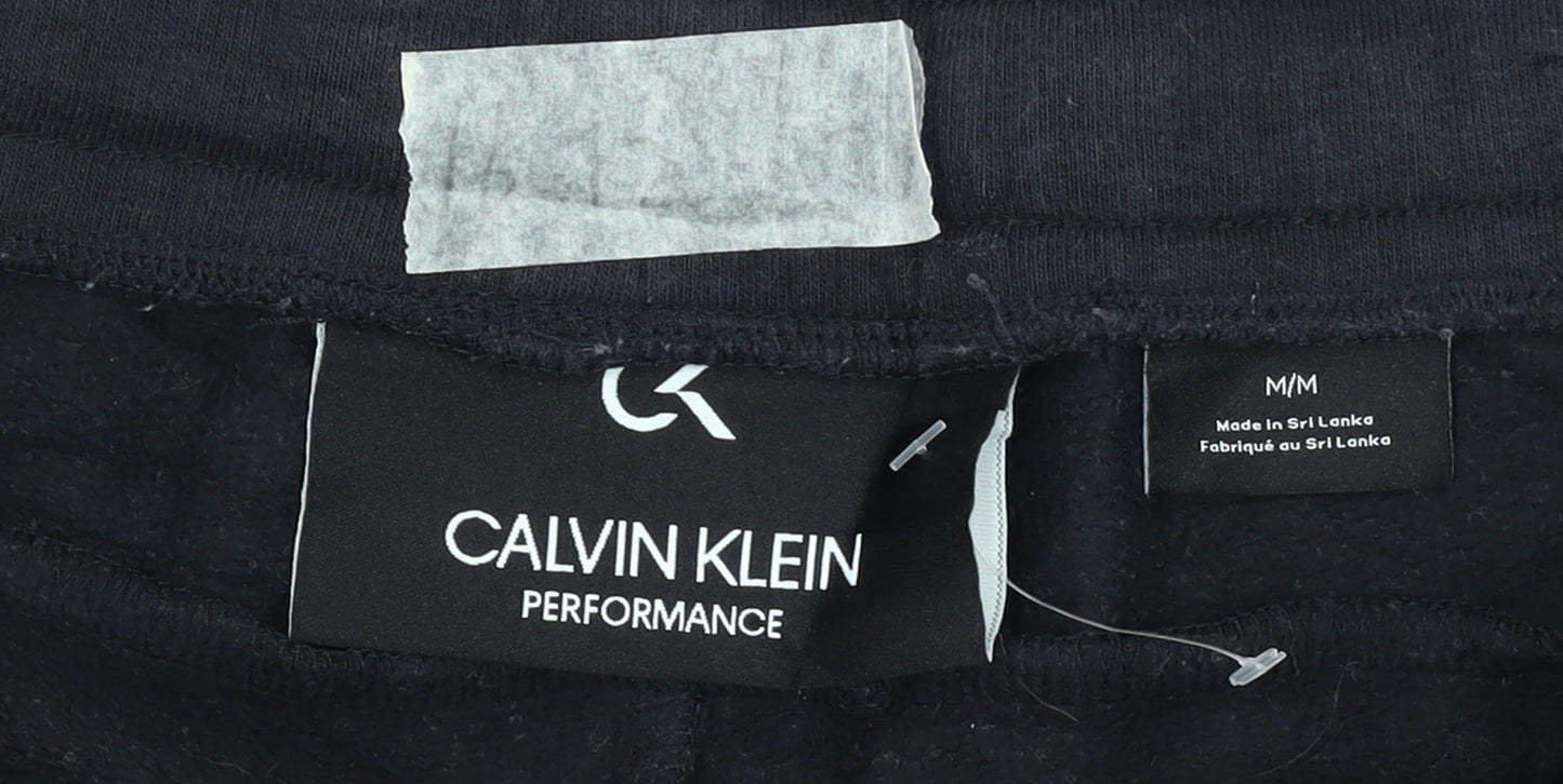 Mens UK Size M Calvin Klein Regular Fit Jogger Black Trousers