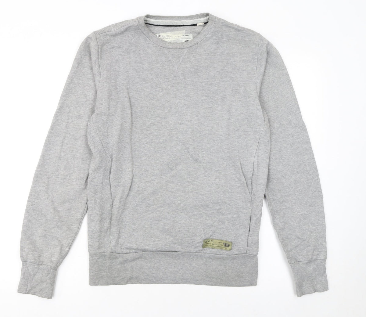 Mens UK Size S Diesel Grey Pullover Sweatshirt