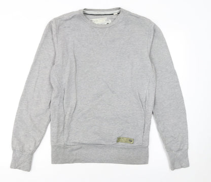 Mens UK Size S Diesel Grey Pullover Sweatshirt