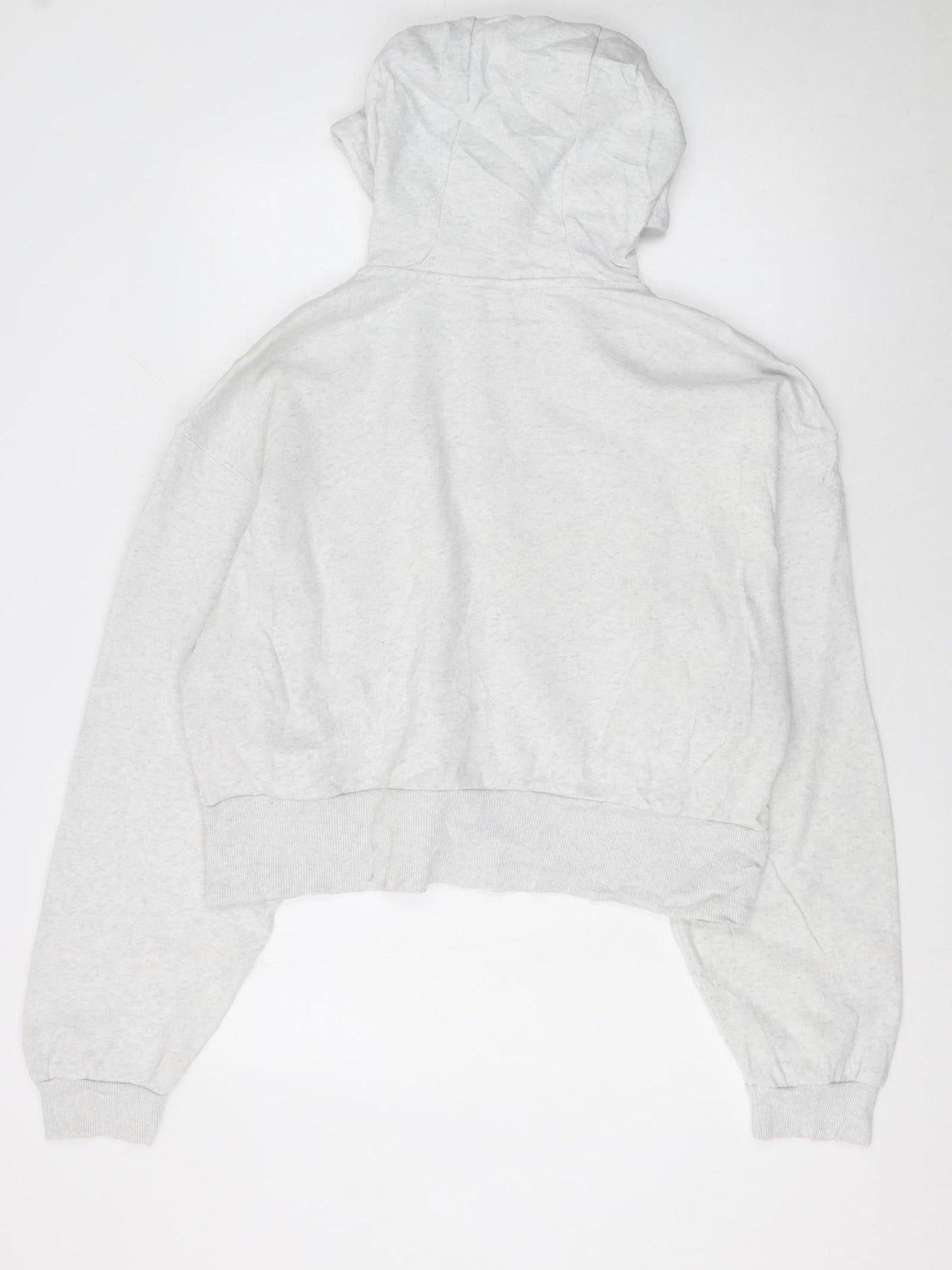 Womens UK Size L Reebok Grey Full Zip Hoodie