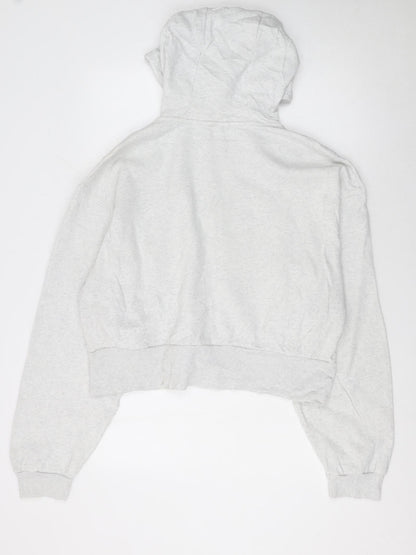 Womens UK Size L Reebok Grey Full Zip Hoodie