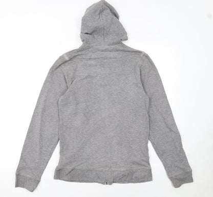 Womens UK Size S Reebok Grey Full Zip Hoodie