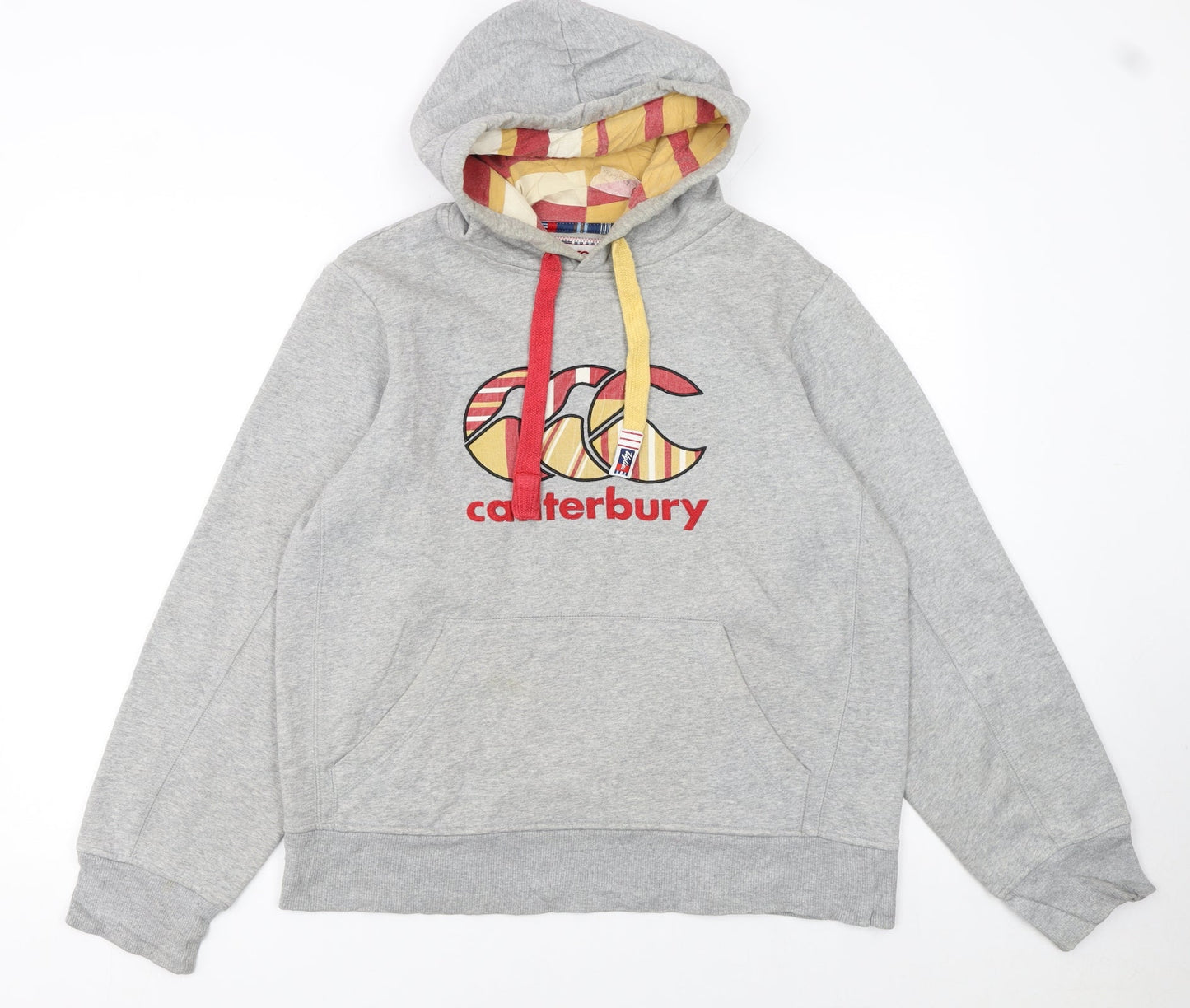 Mens UK Size M Canterbury Grey Pullover Hoodie