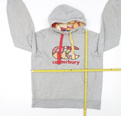 Mens UK Size M Canterbury Grey Pullover Hoodie