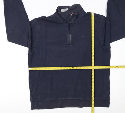 Mens UK Size L Calvin Klein Blue Pullover Sweatshirt