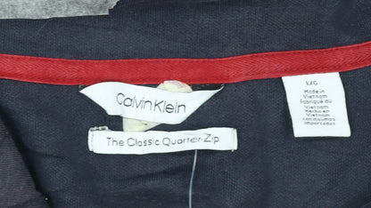Mens UK Size L Calvin Klein Blue Pullover Sweatshirt