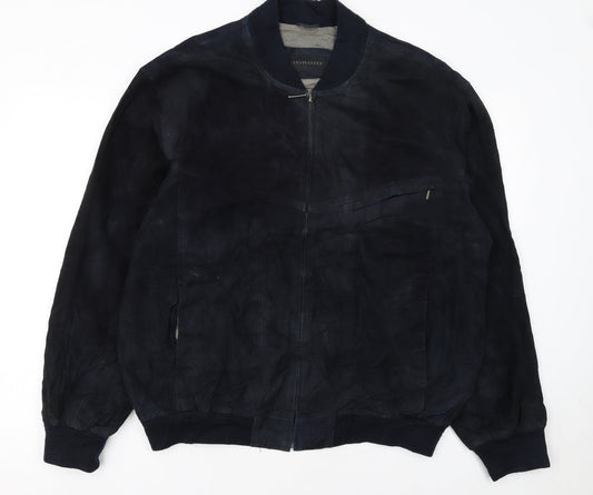 Mens UK Size 44 Giorgio Blue Bomber Jacket