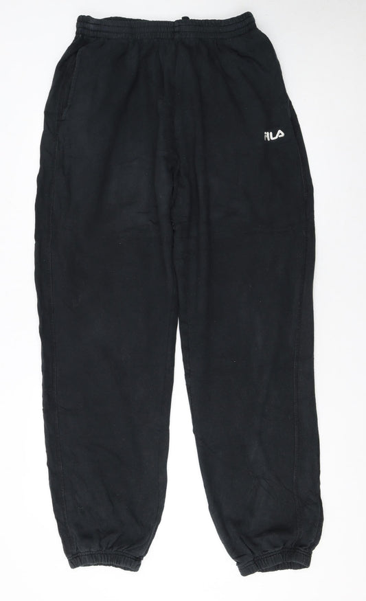 Mens UK Size XL FILA Regular Fit Sweatpants Black Trousers