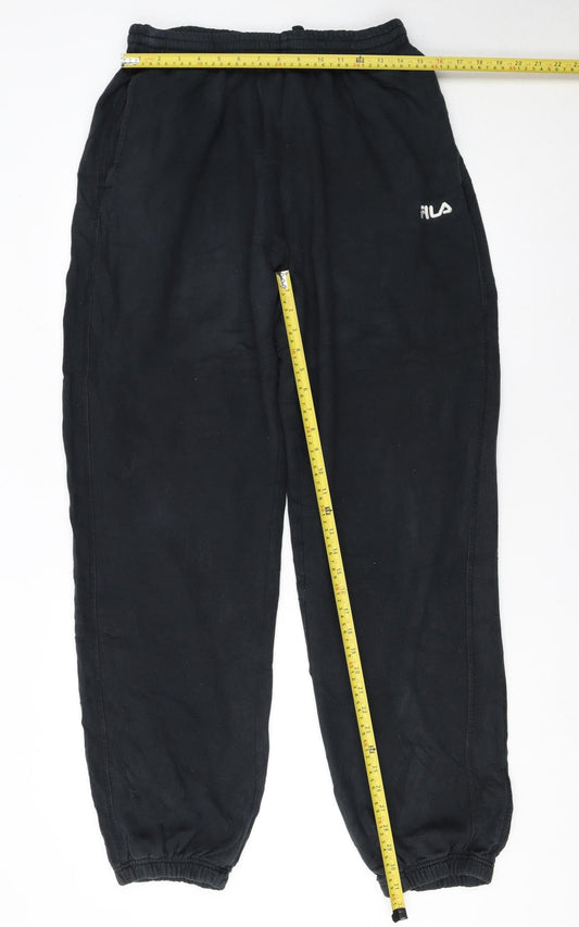 Mens UK Size XL FILA Regular Fit Sweatpants Black Trousers