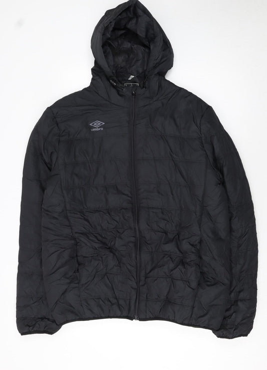 Mens UK Size XL Umbro Black Puffer Jacket