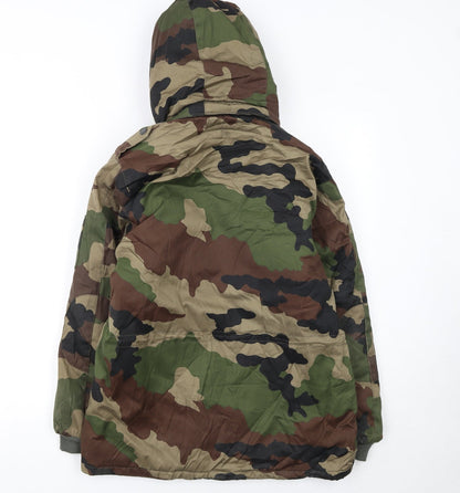 Dubon Boys Camouflage Parka Coat 14 Years Hooded Lined Winter Jacket