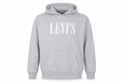 Mens UK Size L Levi's Grey Pullover Hoodie