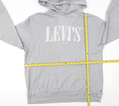 Mens UK Size L Levi's Grey Pullover Hoodie
