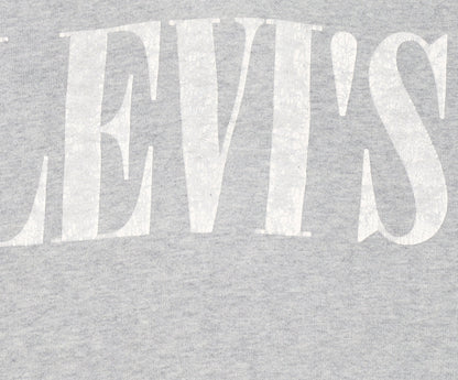 Mens UK Size L Levi's Grey Pullover Hoodie