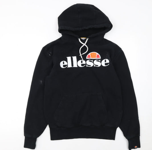 Mens UK Size S ellesse Black Pullover Hoodie