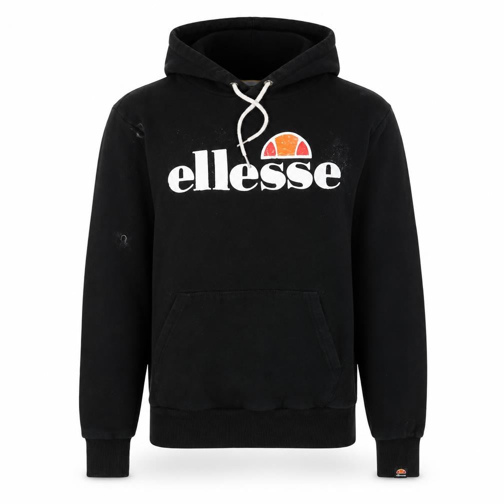 Mens UK Size S ellesse Black Pullover Hoodie