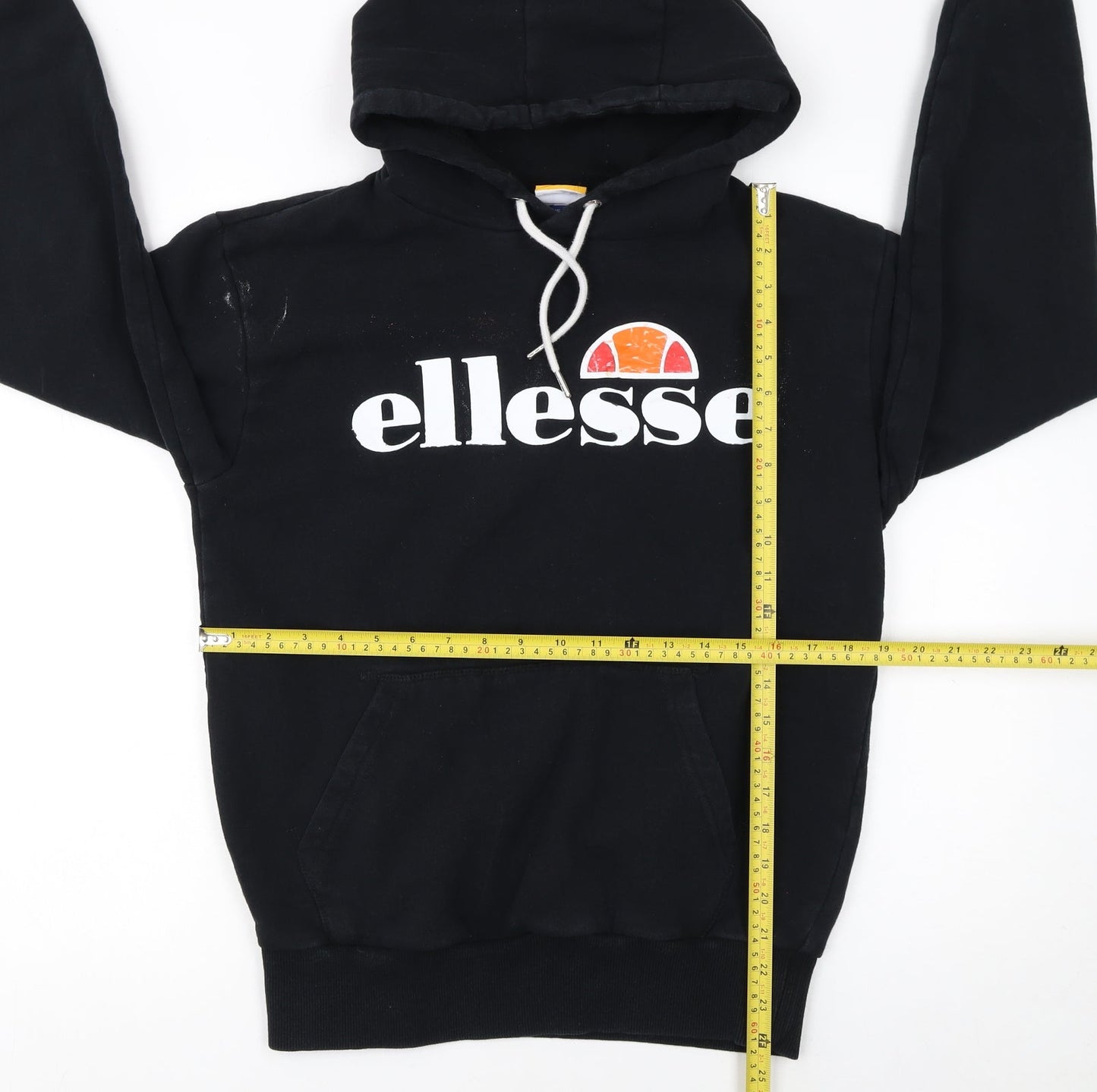 Mens UK Size S ellesse Black Pullover Hoodie