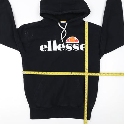 Mens UK Size S ellesse Black Pullover Hoodie