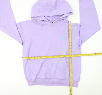 Womens UK Size M Polo Ralph Lauren Purple Pullover Hoodie