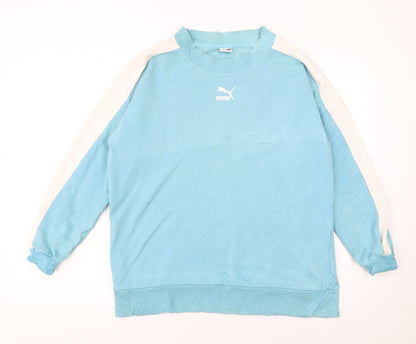 Mens UK Size S PUMA Blue Pullover Sweatshirt