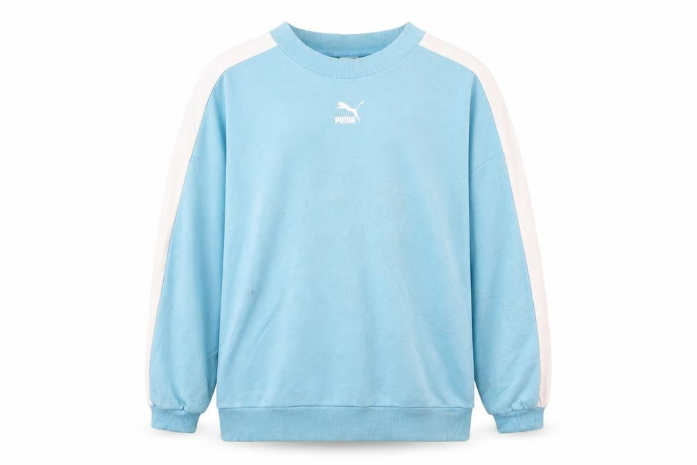 Mens UK Size S PUMA Blue Pullover Sweatshirt