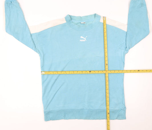 Mens UK Size S PUMA Blue Pullover Sweatshirt