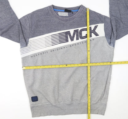 Mens UK Size XL McKenzie Grey Pullover Sweatshirt