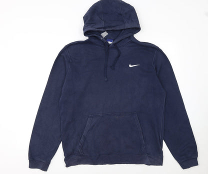 Mens UK Size M Nike Blue Pullover Hoodie