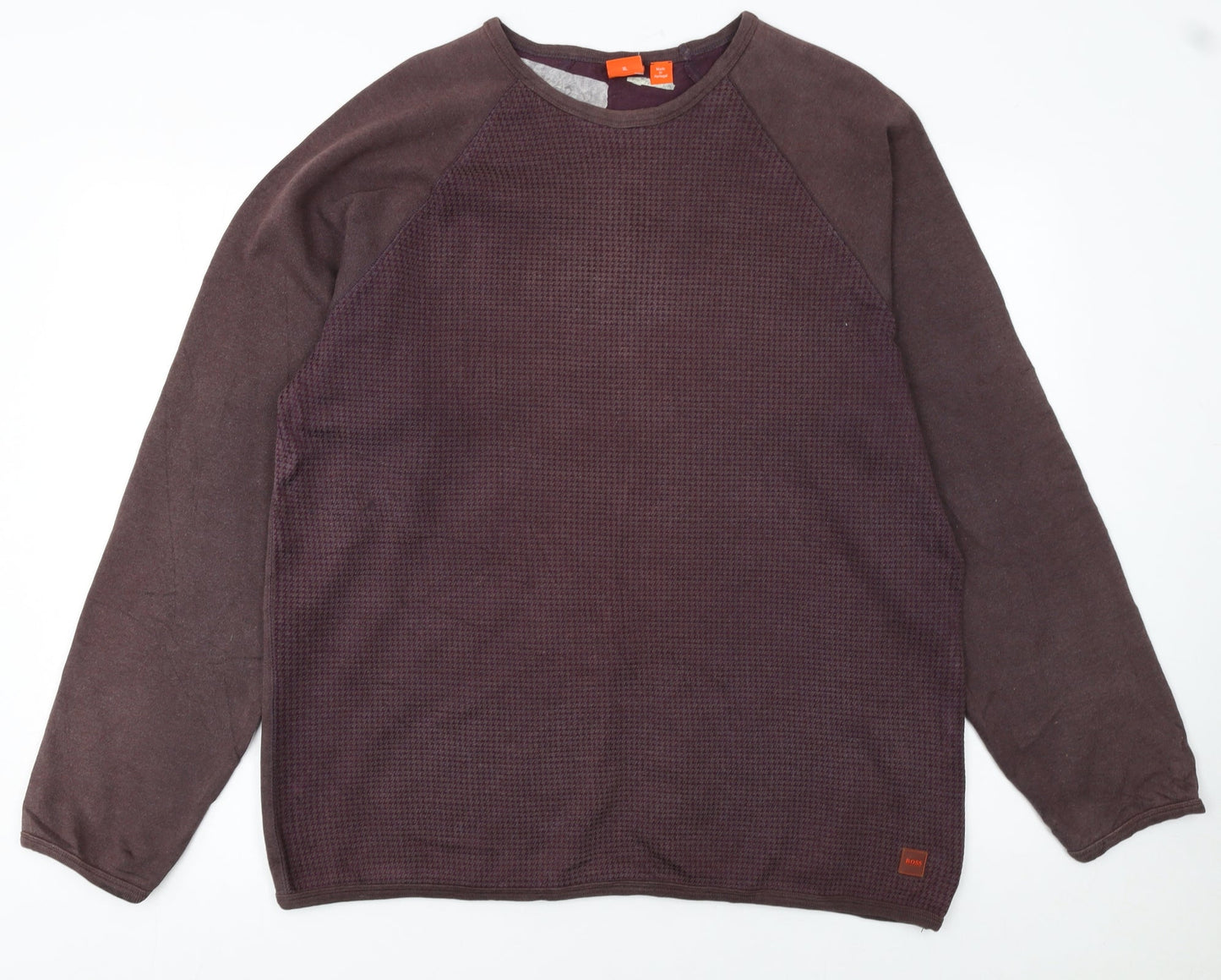 Mens UK Size XL HUGO BOSS Brown Pullover Sweatshirt