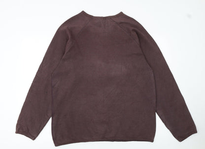 Mens UK Size XL HUGO BOSS Brown Pullover Sweatshirt