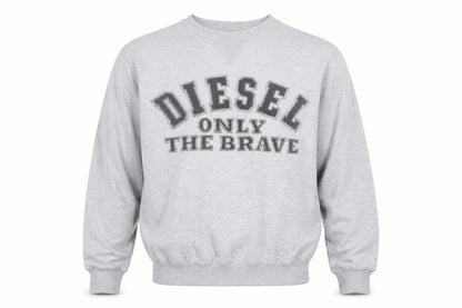 Mens UK Size M Diesel Grey Pullover Sweatshirt