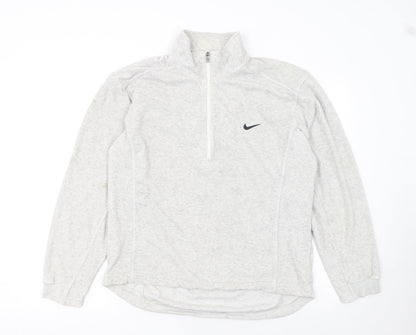 Womens UK Size L Nike Grey Pullover Sweatshirt