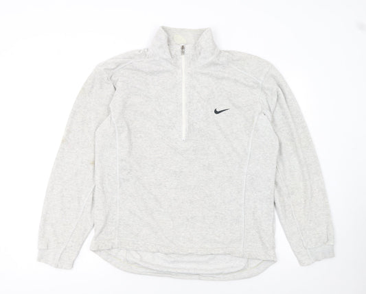 Womens UK Size L Nike Grey Pullover Sweatshirt