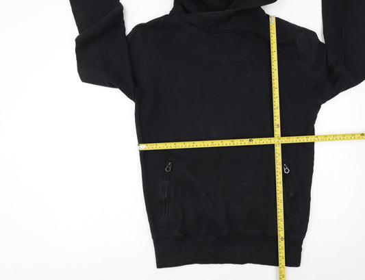 Mens UK Size S Superdry Black Pullover Hoodie