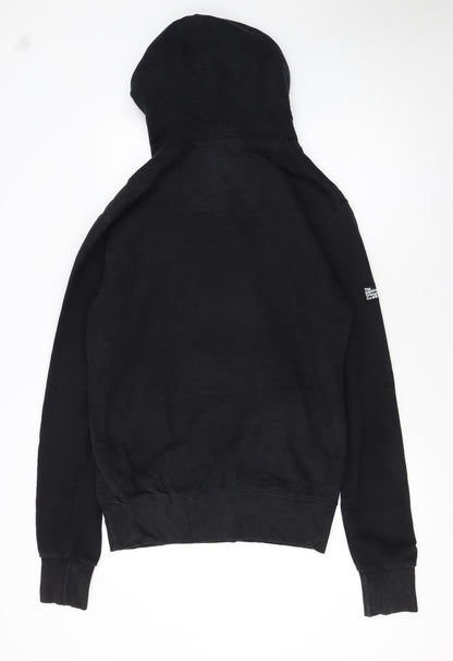 Mens UK Size S Superdry Black Pullover Hoodie