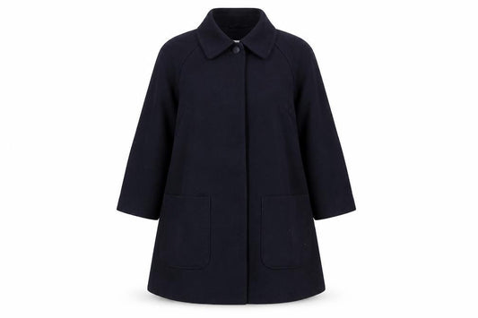 Womens UK Size 22 Marks and Spencer Black Overcoat