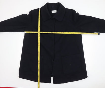 Womens UK Size 22 Marks and Spencer Black Overcoat