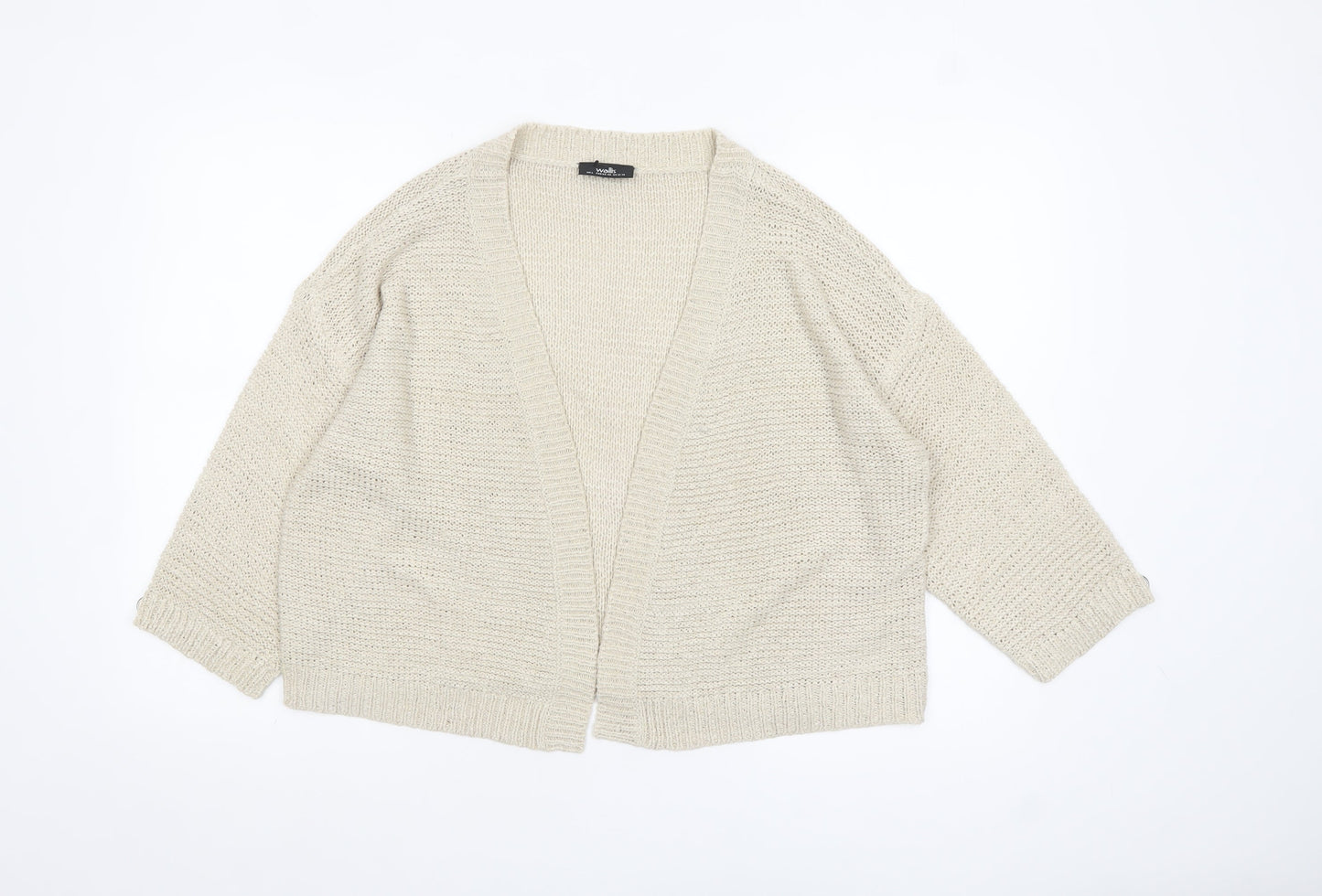 Womens UK Size L Wallis Beige Cardigan Jumper